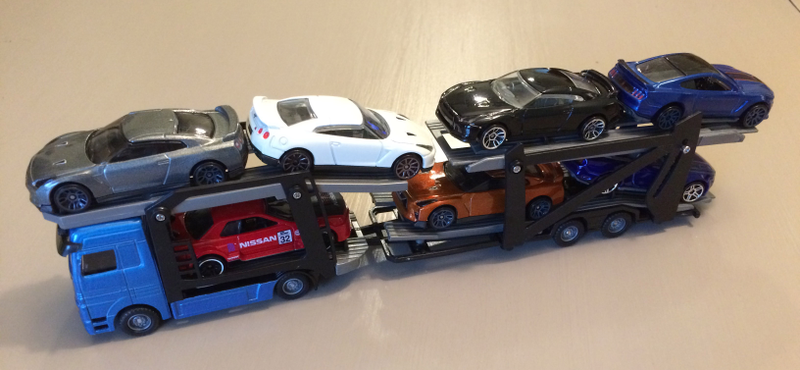 You can actually fit 7 good-sized vehicles on here. This shows the truck pre-weathering.